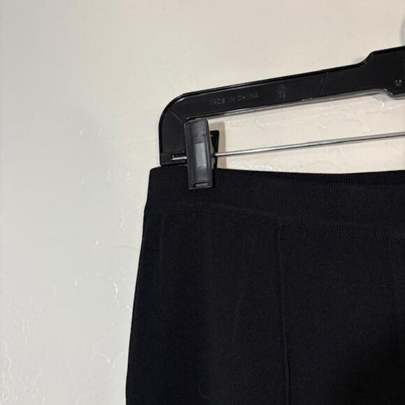 Misook Pants Womens Small Black Knit Pull On Elastic Waist Straight Leg Travel - Picture 2 of 7